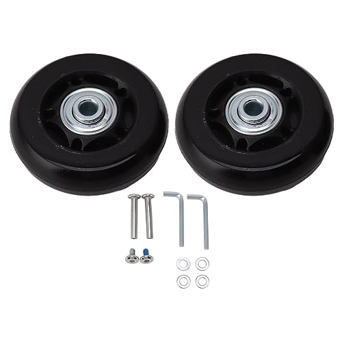 Resefinem -Gepäckrad -Ersatzkit für Trolley -Gehäuse und Koffer Dual -Lager -Schwenkverteidiger Ruhige und glatte rollende Hochleistungskapazität (60x18mm/2.4x0.7in) von Respicefinem