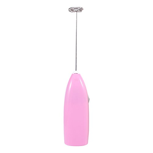 Resefinem Kitchen Mini Milch Frother Electric Whisk Mixer Rührer Eggbeater umweltfreundlich einfach zu bedienen und sauber für das Rühren von Milch Kaffee und Dri sauber zu rühren (Rosa) von Respicefinem