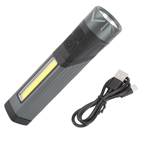 Resefinem Magnetic Taschenlampe 7 Gears Rotatable faltbare wiederaufladbare Hochhelligkeit LED -COB -Arbeitslicht ideal für Camping Reparatur des Wanderns und familiärer von Respicefinem