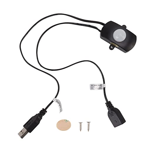 Resefinem Motion Activated Sensor PIR Sensor USB Smart Motion Detektorschalter für LED -Streifenlicht mit 120 -Grad -Nachweiswinkel und 5 m bis 8 m Induktionsabstand, der bei DC von Respicefinem