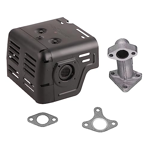 Resefinem Muffler Auspuffbaugruppe Eisen einfach für GX240 GX270 Motormotor reduzieren. Reduziert das Geräusch während der Arbeit mit Dichtungsleitungen von Respicefinem