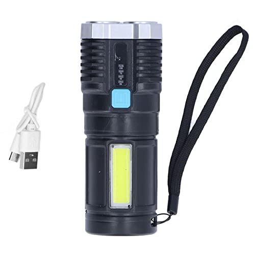 Resefinem Quad Core Bright LED Taschenlampe USB wiederaufladbare multi -funktionale Spotlight im Freien mit Batterieindikator in 1200 mAh Lithiumbatterie 4 Grad Elektrisch von Respicefinem