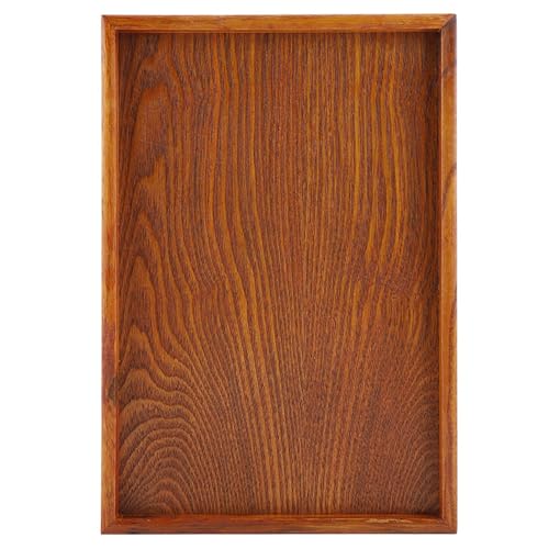 Resefinem Rechteck -Holz -Tee -Tablett und ideal für Haus- und Bürodekoration für den Innen- und Außenbereich wie das Küchenrestaurant und für das Küchenrestaurant und ideal (35 * 24cm) von Respicefinem