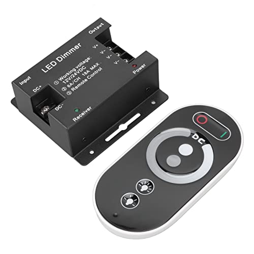 Resefinem Wireless LED DIMMER RF Touch LED LED -Lichter -Controller Fernbedienung Dimmcontroller für DC 12V 24 V LED -Streifenleuchten ideal für verschiedene konstante Spannungs von Respicefinem