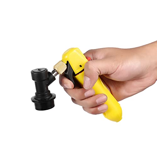 Resefinem tragbares CO2 -Injektor -Kit Hochfestes Design für hausgemachte Soda -Fassfüllung ideal für Hausbrauer, um Stabilität und Haltbarkeit während des häufigen Gebrauchs zu (Yellow) von Respicefinem