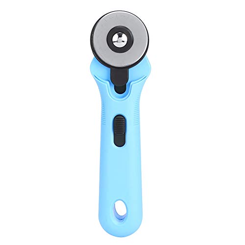 Respice finem 45mm runder Messer Verschleiß fester ergonomischer Griff, ideal zum Nähen von weichen Stoffen wie Papier kleidung und Leder rosarot (Blau) von Respicefinem