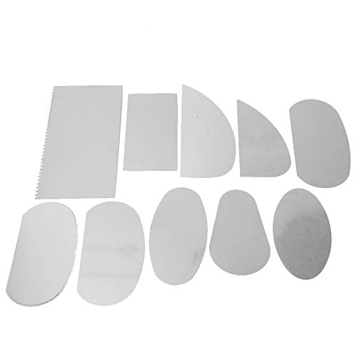 Respicefinem 10Pcs Stainless Steel Clay Scraper Set Ideal For Ceramic Pottery Carving And Sculpture Featuring Material Smooth Feel And Various Tools For Different von Respicefinem