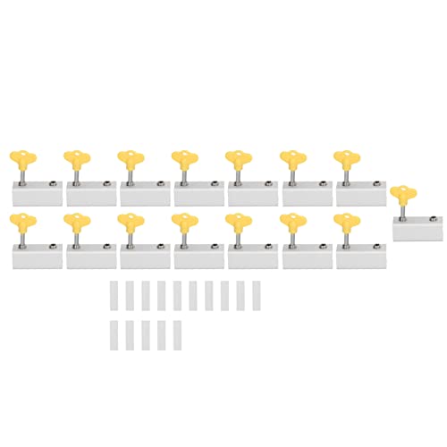 Respicefinem 15er Pack Sicherheitsschloss Mit Zwei Löchern Für Vertikale Und Horizontale Schiebefenster Silberfarben Silber Für Wohnzimmer Küchen Und Büros Respicefinem 15er Pack Sicherheitsschloss Mit Zwei Löchern Für Vertikale Und Horizontale Schiebefenster Silberfarben Silber Für Wohnzimmer Küchen Und Büros von Respicefinem