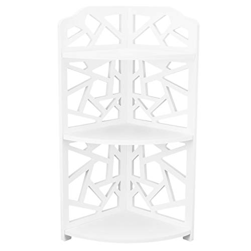Respicefinem 3 Tier Small Corner Shelves Plant Standing Rack for Small Spaces is an Ideal for Bathroom Bedroom and Other Indoors and Outdoors Areas with Approx 18 5x47x18cm Size an von Respicefinem