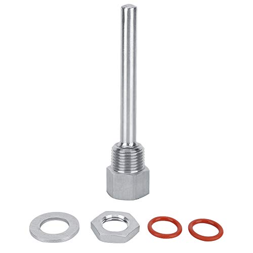 Respicefinem 4 Inch Stainless Steel Thermowell Kit Protection Ideal For Cooking Brewing Petrochemical Processing 4 7 Inches Long 4 1 Oz Heavy Respicefinem 4 Inch Stainless Steel Thermowell Kit Protection Ideal For Cooking Brewing Petrochemical Processing 4 7 Inches Long 4 1 Oz Heavy von Respicefinem