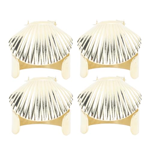 Respicefinem 4 Stück Kerzenschnuffer-Löscher Automatischer Metallschalen-Muster-Stopper Ideal für Heim dekorationen Partys mit Timer-Funktion geeignet für Kerzen (Gold) von Respicefinem