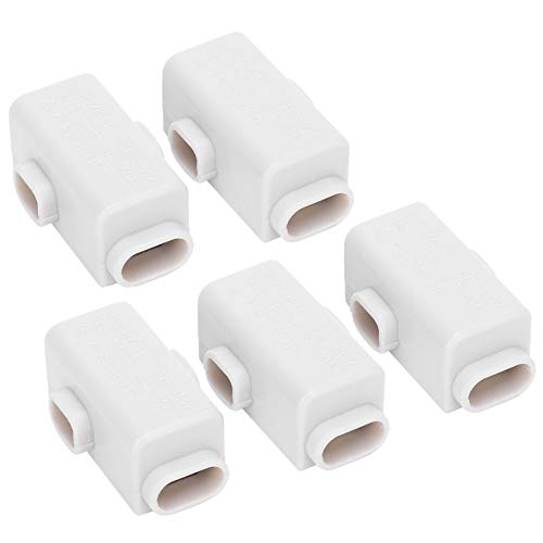 Respicefinem 5Pcs Terminal Parallel Splitter Copper Junction Connector Box Ideal for Ceiling Light Switch and Electric Meter Wiring Detachable Insulating Cover Thickened Copper (ZK-T1) von Respicefinem