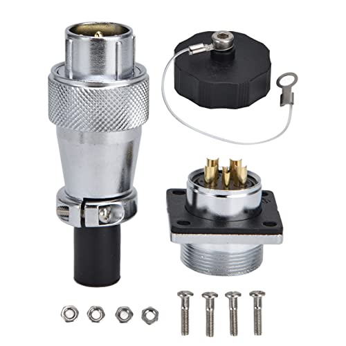 Respicefinem 6-poliger Ws20 Luftfahrtstecker Rundsteckverbinder für Schalttafelmontage aus Zinklegierung mit Löt- und Crimpfunktion AC 500V 10 0 x 9 0 cm Stabiler runder Stecker un Respicefinem 6-poliger Ws20 Luftfahrtstecker Rundsteckverbinder für Schalttafelmontage aus Zinklegierung mit Löt- und Crimpfunktion AC 500V 10 0 x 9 0 cm Stabiler runder Stecker un von Respicefinem