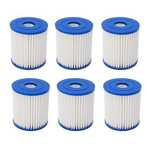 Respicefinem 6PCS Water Pump Filter Cartridge Replacement for Swimming Pool and Spa Pool Made of Polyurethane and Non Woven Fabric with Excellent Filtration Effect Multiple Usages Respicefinem 6PCS Water Pump Filter Cartridge Replacement for Swimming Pool and Spa Pool Made of Polyurethane and Non Woven Fabric with Excellent Filtration Effect Multiple Usages von Respicefinem