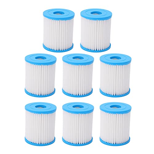 Respicefinem 8 Pcs Pool Filter Cartridge with Strong Filtration Ability Heavy Duty Polyester Reusable for E Pump Pools Swimming Pools Spa Pools Respicefinem 8 Pcs Pool Filter Cartridge with Strong Filtration Ability Heavy Duty Polyester Reusable for E Pump Pools Swimming Pools Spa Pools von Respicefinem