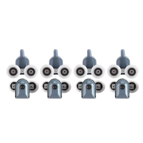 Respicefinem 8 x Twin Bottom Top Dusch türrollen Riemens ch eiben Läufer 100% neu leicht gleiten, geräuscharm, verschleiß fest, geeignet für die meisten Dusch gehäuse Sh (Doppelräder) von Respicefinem