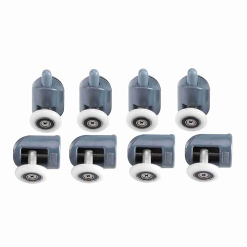 Respicefinem 8 x Twin Bottom Top Dusch türrollen Riemens ch eiben Läufer 100% neu leicht gleiten, geräuscharm, verschleiß fest, geeignet für die meisten Dusch gehäuse Sh (Einzelrunde) von Respicefinem