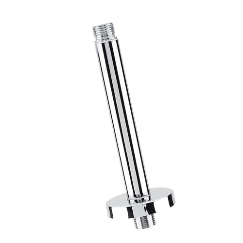 Respicefinem Ceiling Mounted Stainless Steel Shower Arm Pipe With Chrome Plated Finish For Elegant Bathroom Decor Suitable For Contemporary Bathrooms Rain Shower Head Extension 6 I (15.2cm/6in) von Respicefinem