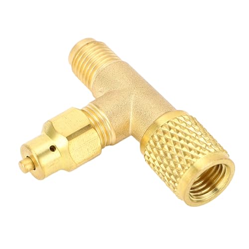 Respicefinem Conditioning Line Repair Tools Refrigerant Charging Valve With Function High Strength Brass Material For R22 R12 Conditioning Manifolds /4 SAE 7/16 20 UNF Connection Respicefinem Conditioning Line Repair Tools Refrigerant Charging Valve With Function High Strength Brass Material For R22 R12 Conditioning Manifolds /4 SAE 7/16 20 UNF Connection von Respicefinem