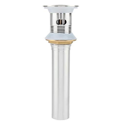 Respicefinem G1 1/4 Chrome Plated Stainless Steel Bathroom Basin Sink Pop Up Drain Assembly With Overflow Wear Resistant And Easy To Install Ideal For G von Respicefinem