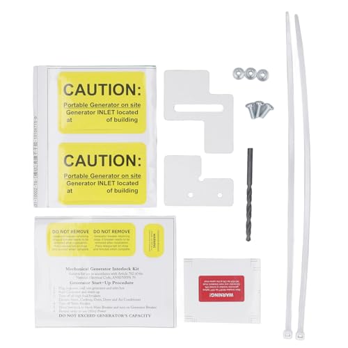 Respicefinem Generator Interlock Kit with 1 1/4 Inch Spacing Between Main and Branch Breaker for Siemens 100A Or Murray 100A Panels Easy to Use Aluminum Alloy Safety Interlock Respicefinem Generator Interlock Kit with 1 1/4 Inch Spacing Between Main and Branch Breaker for Siemens 100A Or Murray 100A Panels Easy to Use Aluminum Alloy Safety Interlock von Respicefinem
