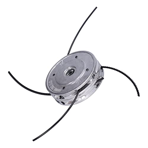 Respicefinem Generic String Trimmer Head Sael Trimmer Head Aluminium Universal 4 Draht Unkraut Trimmer Kopf für 40cca Straight Well Trimmer von Respicefinem
