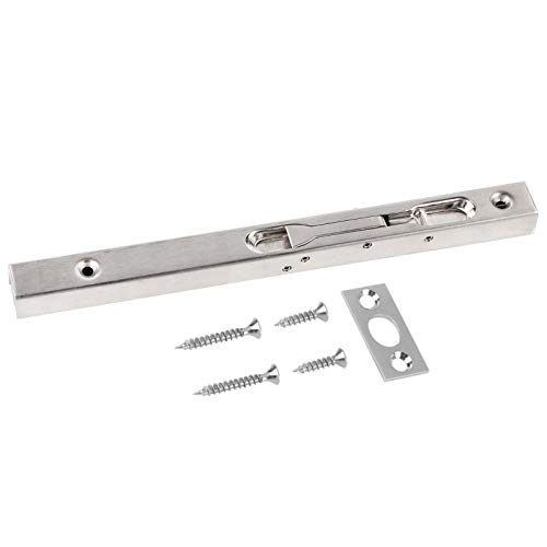Respicefinem Home Gate Door Security Guard 304 Stainless Steel Flush Latch Bolt Slide Lock For Residential Daily Use 6inch Resistant Easy To Install And U (10-inch 304 brushed wire (not transparent Respicefinem Home Gate Door Security Guard 304 Stainless Steel Flush Latch Bolt Slide Lock For Residential Daily Use 6inch Resistant Easy To Install And U (10-inch 304 brushed wire (not transparent von Respicefinem