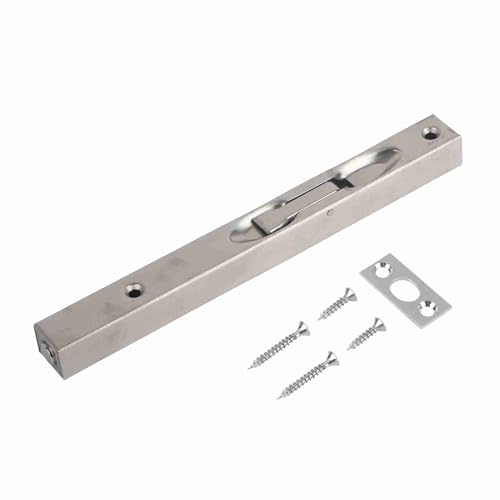 Respicefinem Home Gate Door Security Guard 304 Stainless Steel Flush Latch Bolt Slide Lock For Residential Daily Use 6inch Resistant Easy To Install And U (6-inch 304 brushed wire (not transparent Respicefinem Home Gate Door Security Guard 304 Stainless Steel Flush Latch Bolt Slide Lock For Residential Daily Use 6inch Resistant Easy To Install And U (6-inch 304 brushed wire (not transparent von Respicefinem