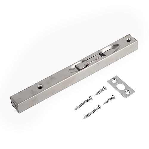 Respicefinem Home Gate Door Security Guard 304 Stainless Steel Flush Latch Bolt Slide Lock For Residential Daily Use 6inch Resistant Easy To Install And U (8-inch 304 brushed wire Respicefinem Home Gate Door Security Guard 304 Stainless Steel Flush Latch Bolt Slide Lock For Residential Daily Use 6inch Resistant Easy To Install And U (8-inch 304 brushed wire von Respicefinem