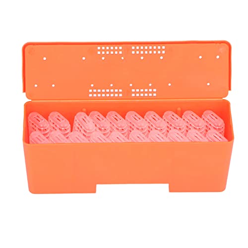 Respicefinem King Cage Transport Box for Queen Bee Rearing with 20pcs Transparent King Cages Ideal for Beekeeping Made of Plastic von Respicefinem
