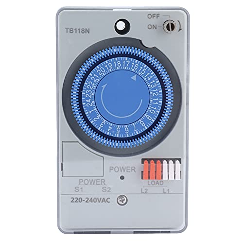 Respicefinem Mechanischer Timer Automatisch 24 Stunden Zeitschalter 220 VAC Geringer Stromverbrauch Synchronimpulsmotor für Warmwasserbereiter Straßenlaternen Gartenbewässerung Respicefinem Mechanischer Timer Automatisch 24 Stunden Zeitschalter 220 VAC Geringer Stromverbrauch Synchronimpulsmotor für Warmwasserbereiter Straßenlaternen Gartenbewässerung von Respicefinem