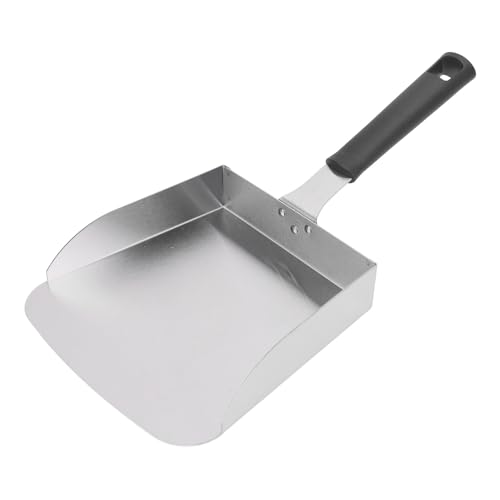 Respicefinem Professional Stainless Steel Griddle Food Mover Premium Material Large Size for Easy Stir Fry and Moving Food in BBQ Grill and Cooking Approx 491g 19cm Width 19cm Leng von Respicefinem