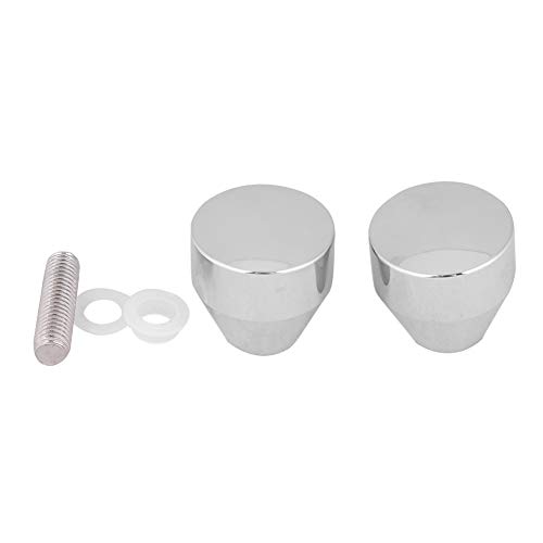 Respicefinem Resefinem Aluminiumlegierung verchromt verchromt geplattet Pull Griff glänzend glatt und langlebig für Home Badezimmer Duschglasetür und Büro -Glas -Tür für 4 T. (Aluminiumlegierung *1) von Respicefinem