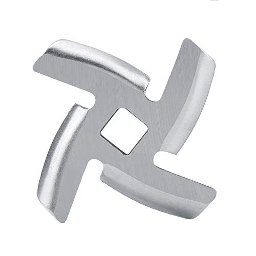 Respicefinem Stainless Steel Meat Crusher Mincer Plate Blade Cutter Parts Strong Sharp Safe for Household Meat Grinding 46mm (54mm long, large blade) von Respicefinem