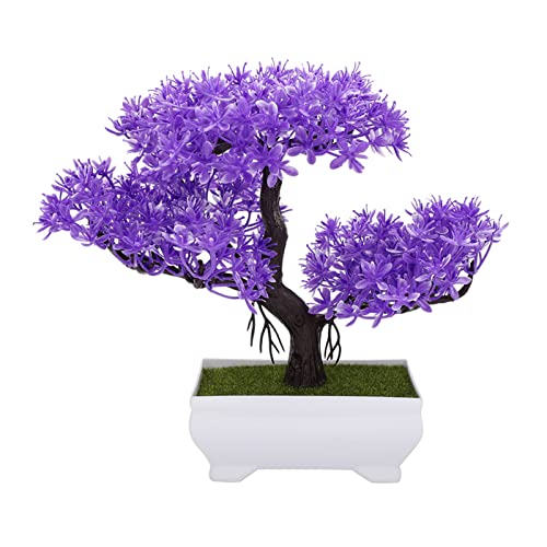 Respicefinem künstliche Bonsai gefälschte Blütenblütenblumen -Topfpflanze wiederverwendbares, lebendig gefärbtes echtes Romantisches heimisches Bürodekoration (Grün) von Respicefinem