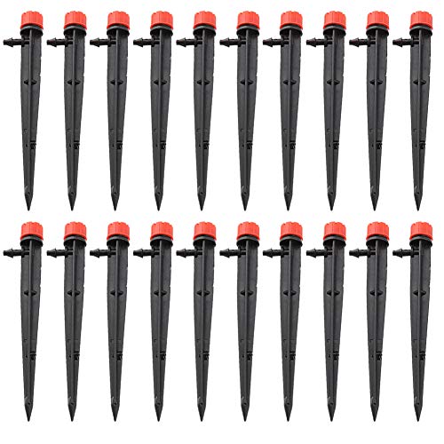 RespireFinem 20pcs Einstellbare Mikro Tropfbewässerung 8 Wasserauslass Garten Sprinkler Tropfplastik Kunststoff Robustes Wasserfluss für Rasenpflanzen Blumen Veget RespireFinem 20pcs Einstellbare Mikro Tropfbewässerung 8 Wasserauslass Garten Sprinkler Tropfplastik Kunststoff Robustes Wasserfluss für Rasenpflanzen Blumen Veget von Respicefinem