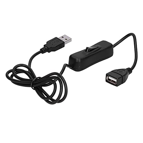RespireFinem 28AWG USB Switch Extension Cable Male männlich an weibliches elektronisches Zubehör zur Steuerung der Leistung von Lüfter -LED und zur Unterstützung der von Respicefinem