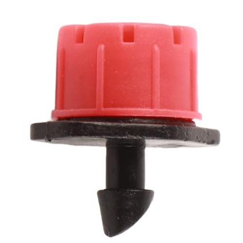 RespireFinem 50pcs Verstellbare Mini -Garten -Bewässerungswässerung des Wasserflusses Dripper Kopf und robust für Blumenpflanzengießen mit 1/4 Zoll Barb Fadenanschluss Suita (100pcs) von Respicefinem