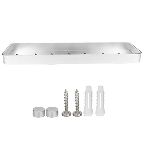 RespireFinem Badezimmerregal Wandhalterungsraum Aluminium Dusche einschicht einschild Shampoo Lagerregal 50 cm Rohstoffschelf mit Hängsstange und Haken für Badezimmer Küchencafé (50cm Storage Rack) RespireFinem Badezimmerregal Wandhalterungsraum Aluminium Dusche einschicht einschild Shampoo Lagerregal 50 cm Rohstoffschelf mit Hängsstange und Haken für Badezimmer Küchencafé (50cm Storage Rack) von Respicefinem