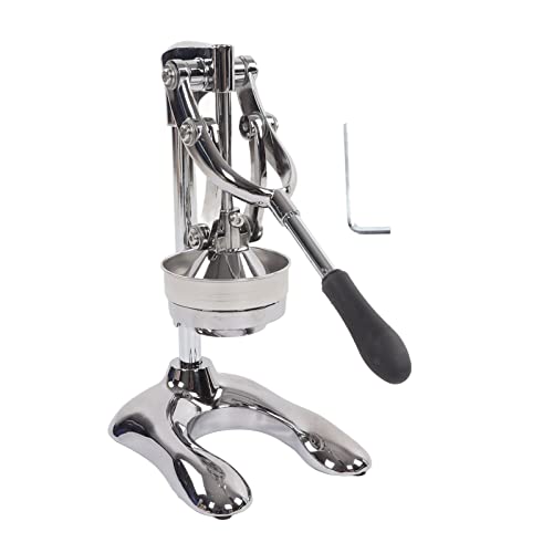 RespireFinem Manual Press Juicer Edelstahl Separate Design Hand gepresst Obst Squeezer ideal für die Küche in der Küche mit U -förmigen Basis zum Quetschen Zitronen von Respicefinem