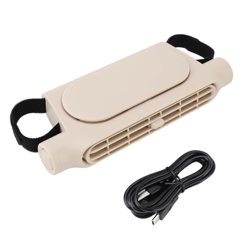 RespireFinem USB Car Cooling Lüfter Multifunktion effizientes, mit geräuschem blasenloser leistungsloser Lüfter hält Sie im Auto für Babys oder Haustiere mit USB -Stromversorgung (Beige) von Respicefinem