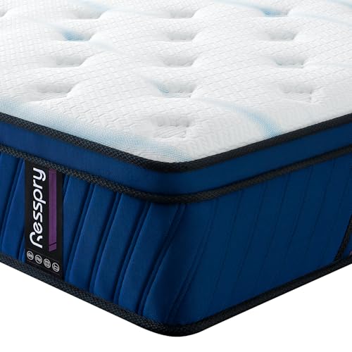Resspry Matratzen, Taschenfederkern mit atmungsaktivem Memory-Schaum, Druckentlastung, mittelfest, Matratze in einer Box (kleines Doppelbett (120 x 190 cm), 30 cm von Resspry