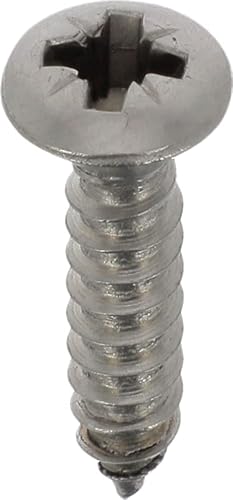 Blechschrauben, Edelstahl, A4, gewölbt, Pozidriv, 3,9 mm x 19 mm, DIN 7983, 20 Stück, Zink, Weiß Blechschrauben, Edelstahl, A4, gewölbt, Pozidriv, 3,9 mm x 19 mm, DIN 7983, 20 Stück, Zink, Weiß von Restagraf