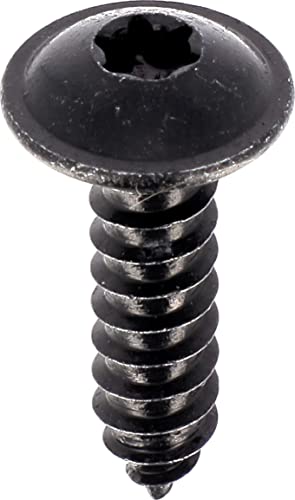 Blechschrauben, runder Kopf, breit, RLX Torx, 4,8 mm x 19 mm, NFE 25-655, Zink, Schwarz, 20 Stück Blechschrauben, runder Kopf, breit, RLX Torx, 4,8 mm x 19 mm, NFE 25-655, Zink, Schwarz, 20 Stück von Restagraf