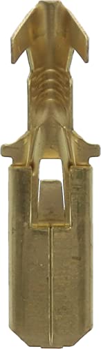 Flachstecker blank, männlich, in Blisterverpackung, 6,35 mm x 0,8 mm, 1 bis 2,5 mm², 10 Stück von Restagraf