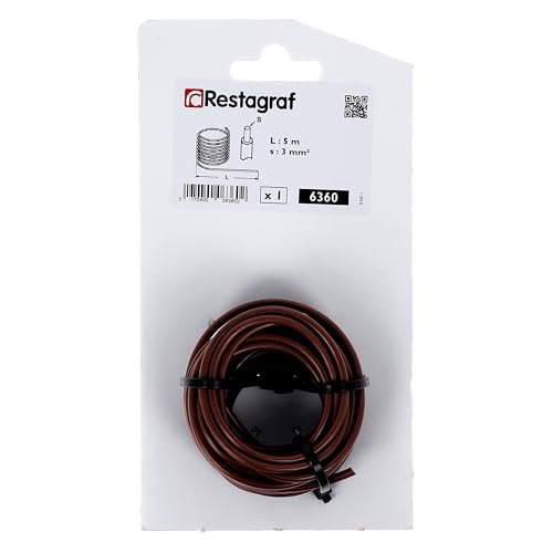 Restagraf - Elektrisches Kabel, braun, 5 m – Drahtquerschnitt 3 mm² – Ref. 6360 Restagraf - Elektrisches Kabel, braun, 5 m – Drahtquerschnitt 3 mm² – Ref. 6360 von Restagraf