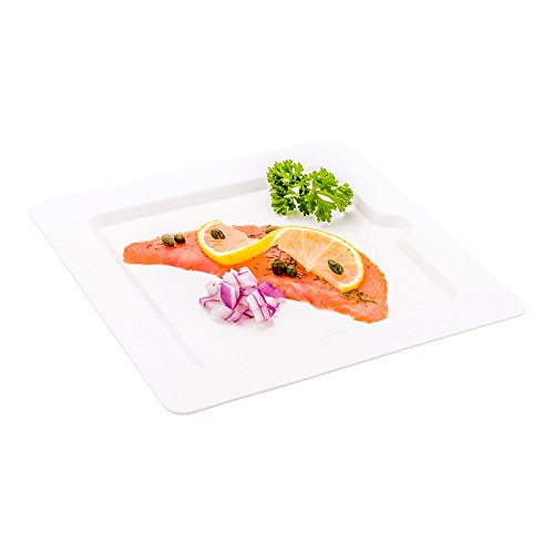 Restaurantware RWA0192 White Medium Moderna Plate, Bagasse, 0 von Restaurantware