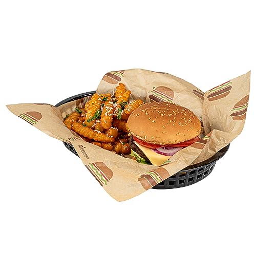 Servierkorb für Fast Food, Kunststoff, oval, 27,9 x 17,8 x 3,8 cm, 10 Stück von Restaurantware