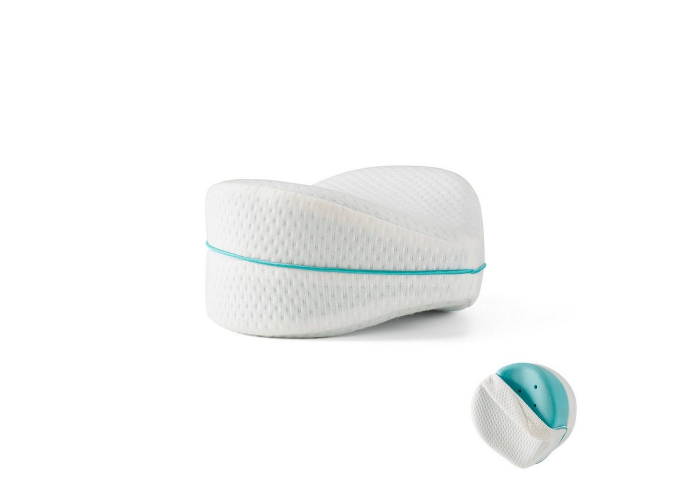 Restform® Seitenschläferkissen Leg Pillow ergonomisches Knie- und Beinruhekissen, Spar-Set, 1-tlg., 1er oder 2er Pack, Orthopädisches Beinkissen aus Memory-Schaum, Seitenschläferkissen von Restform®