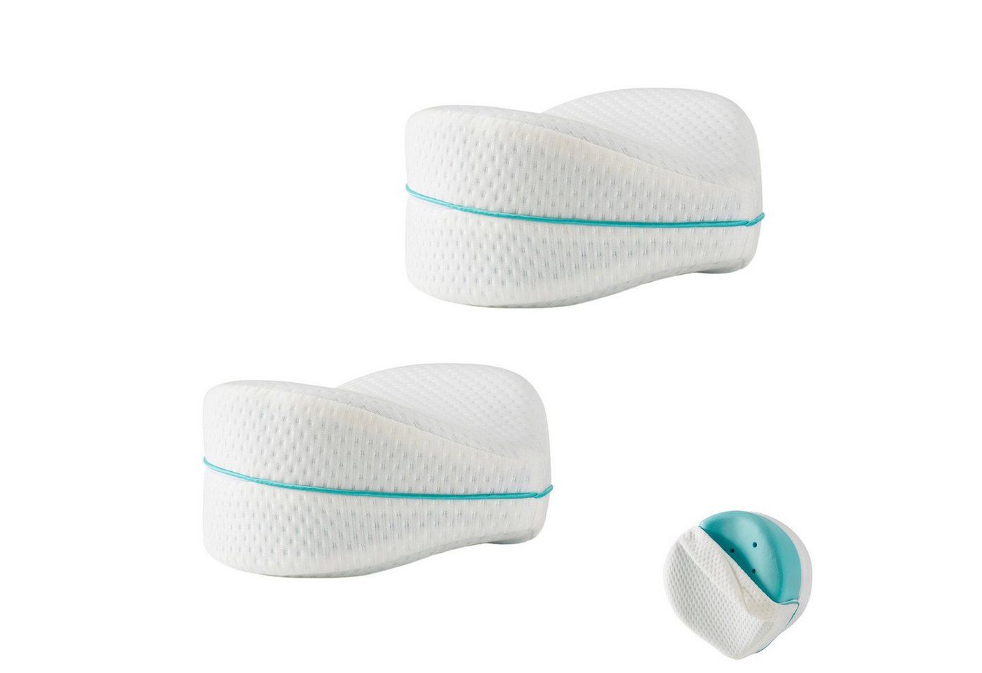 Restform® Seitenschläferkissen Leg Pillow ergonomisches Knie- und Beinruhekissen, Spar-Set, 2-tlg., 1er oder 2er Pack, Orthopädisches Beinkissen aus Memory-Schaum, Seitenschläferkissen von Restform®